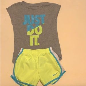 Nike Girl’s short outfit, Size 5-6 yrs/ 5 for $25